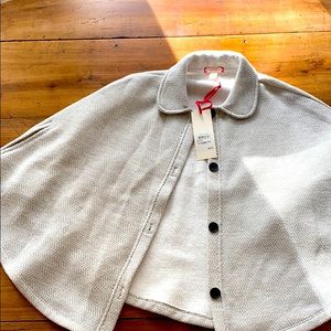 Cotton and polyester grey cape!